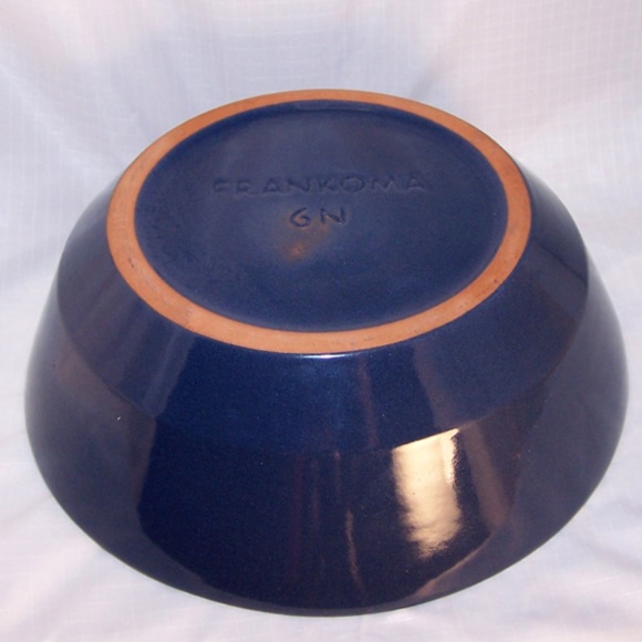 VTG Navy Frankoma Serving Bowl #6N - Picture 2 of 8